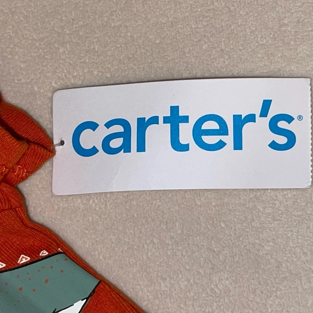 Carter's Orange Dinosaur Bodysuit‎